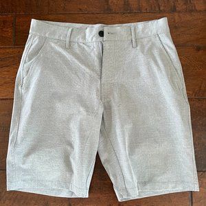 RVCA White Striped Kaki Shorts Size 30